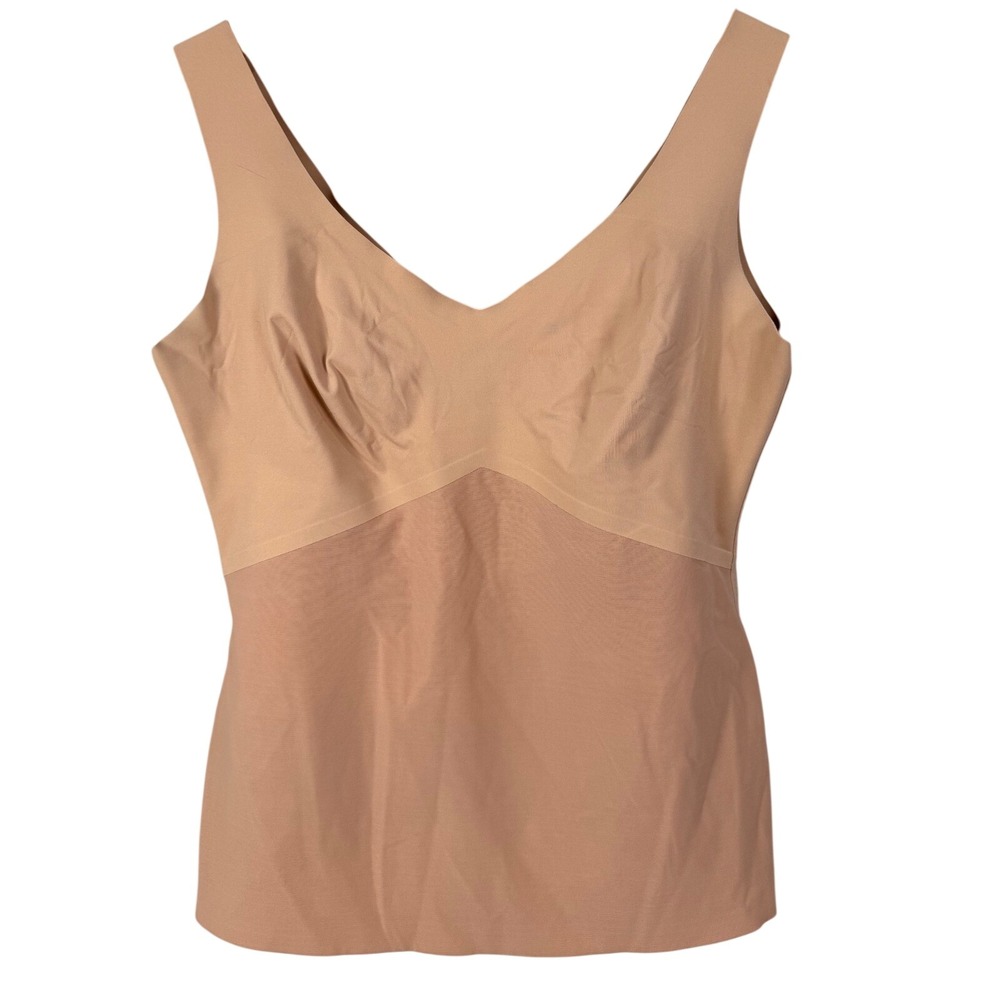 HONEYLOVE Shapewear Tank Top V Neck Sleeveless Nude XL